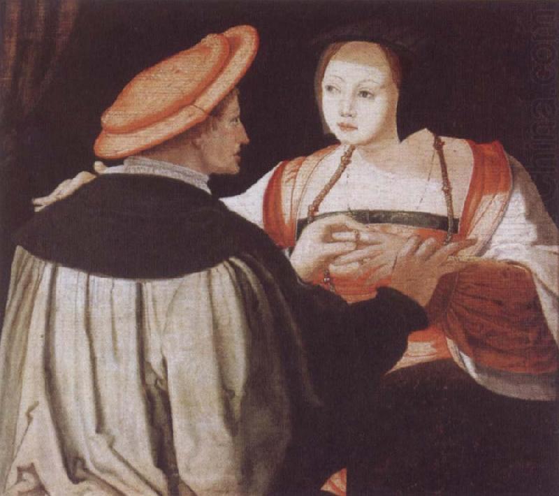 Lucas van Leyden The Engagement china oil painting image